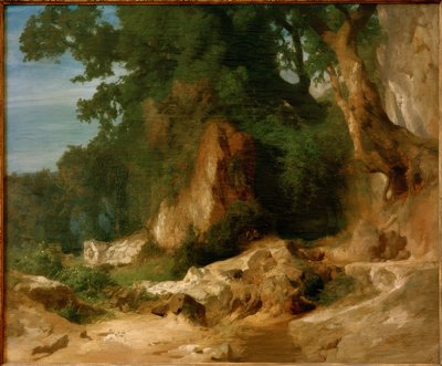Felshang im Albanergebirge von Arnold Böcklin